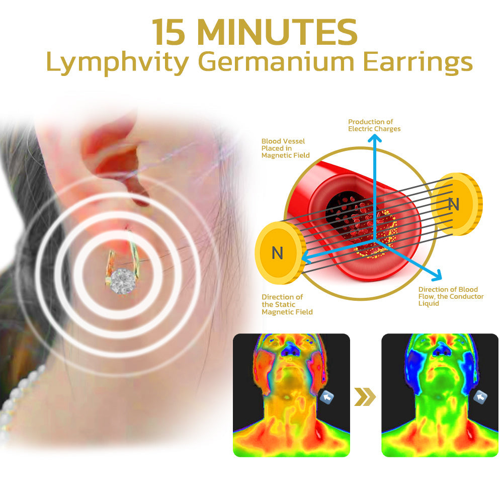 LAST DAY SALE - 80% OFF 💥 CZTICLE Lymphvity MagneTherapy Germanium Earrings