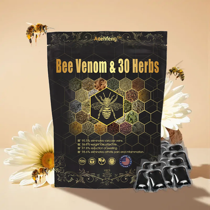 Last day to get 70% OFF: Aeehfeng™ Bee Venom & 30-Herb Detox Foot Soak Beads for Body Sculpting- Recommended by the America Lymphatic Academy (ALA)