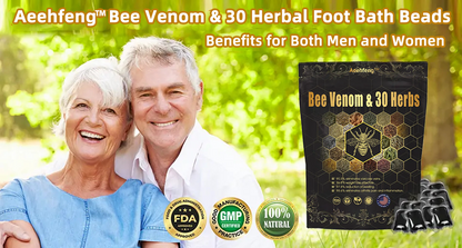 Last day to get 70% OFF: Aeehfeng™ Bee Venom & 30-Herb Detox Foot Soak Beads for Body Sculpting- Recommended by the America Lymphatic Academy (ALA)