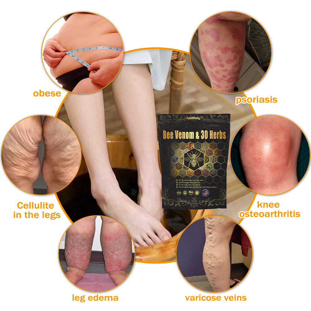 Last day to get 70% OFF: Aeehfeng™ Bee Venom & 30-Herb Detox Foot Soak Beads for Body Sculpting- Recommended by the America Lymphatic Academy (ALA)